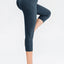 Wide Waistband Cropped Active Leggings with Pockets