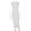 Robe longue en tricot à débardeur pour une élégance estivale