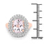 5.48 Carat Kunzite and White Topaz Sterling Silver Engagement Ring