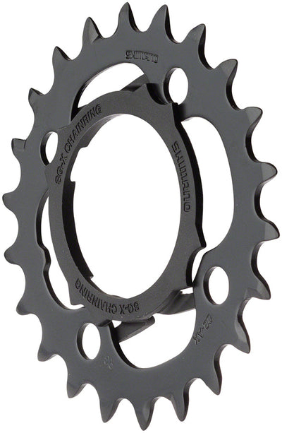 Plato de cadena Shimano Alivio M4000 - 22t 64 BCD 4-Bolt 9-Speed Negro