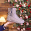 Bottes d'hiver en peluche avec fermeture éclair latérale pour femmes