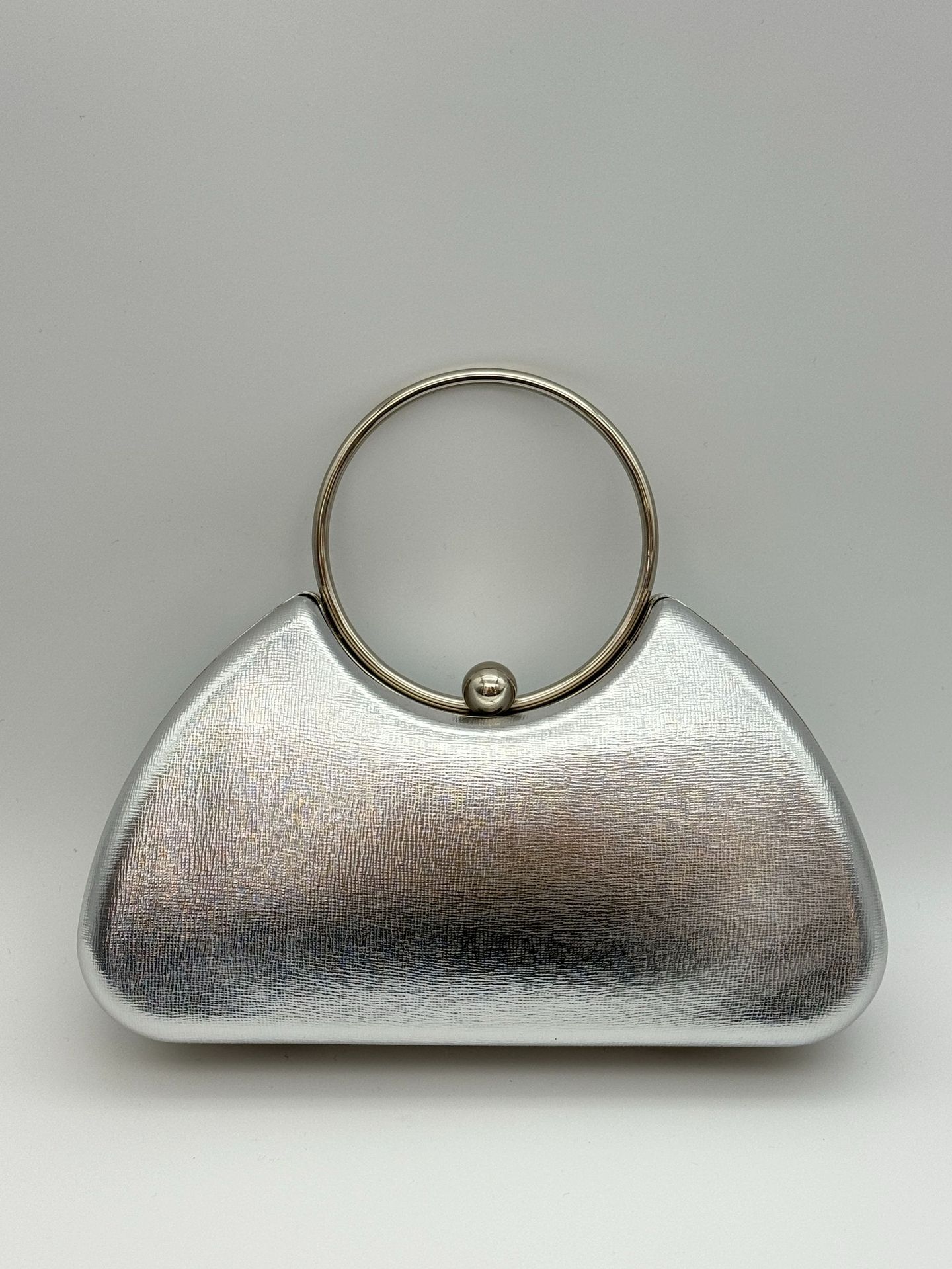 Clutch de Noche Elegante para Mujeres - Bolso de Marco Metálico Minimalista