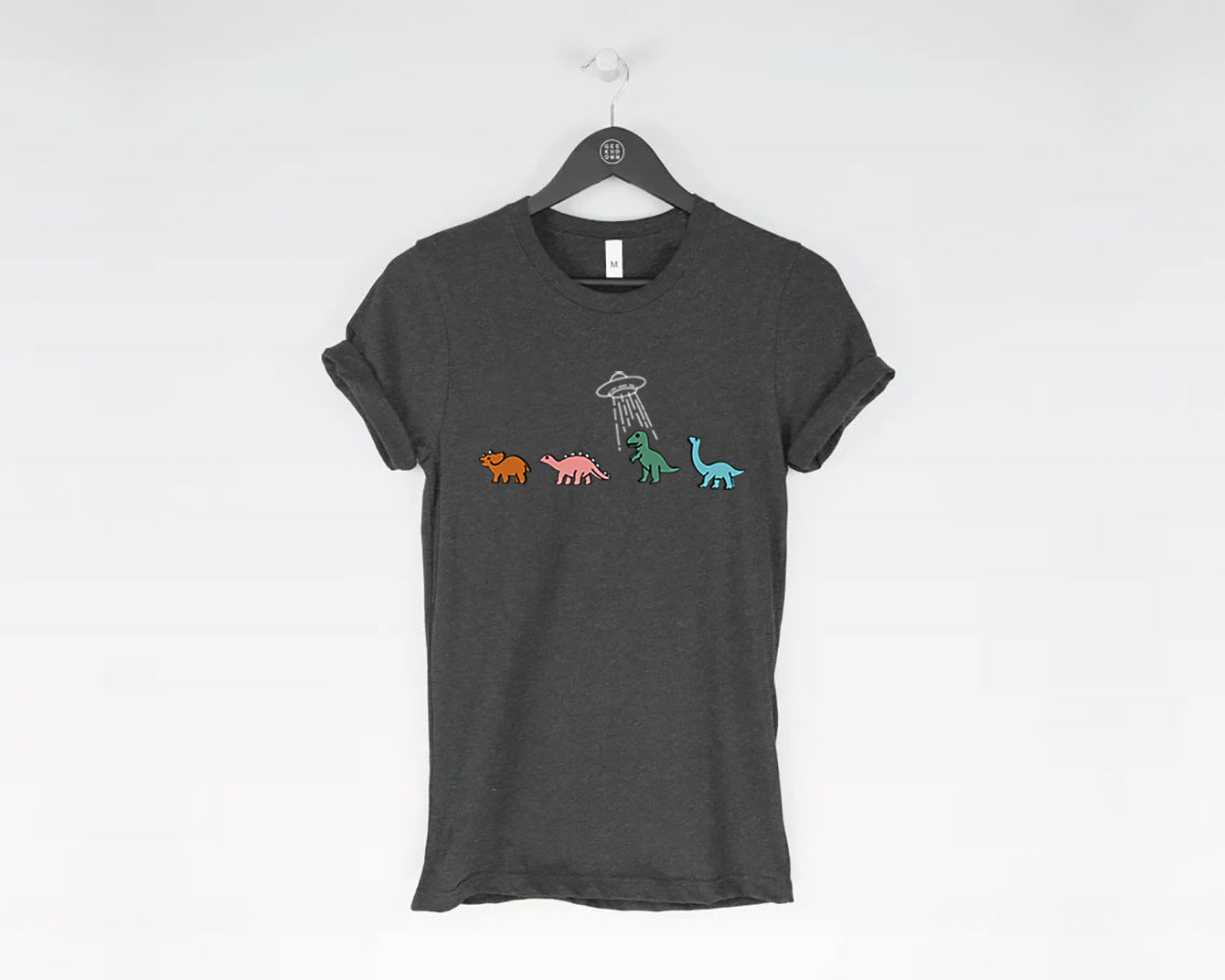 Round-neck Dinosaur Print Short Sleeve T-Shirt