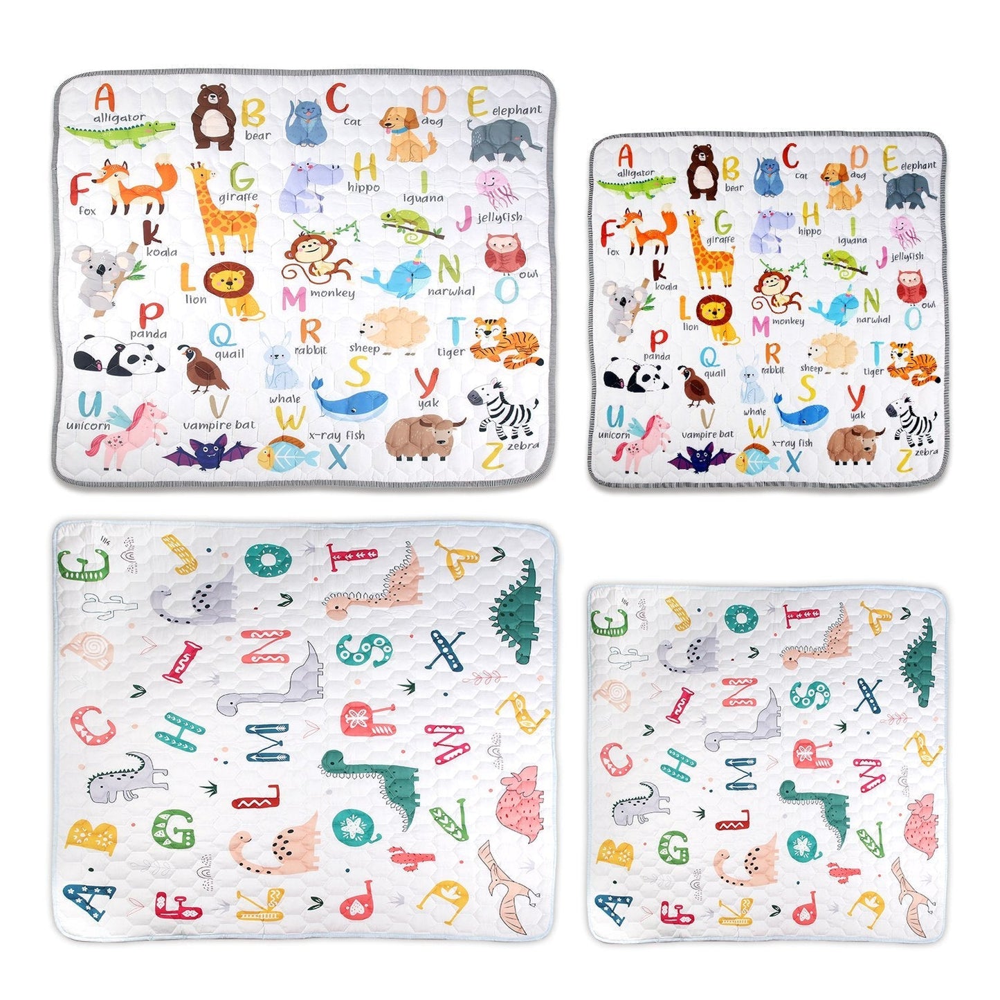 Alfombra de Juego para Bebés Antideslizante de 50x50 Pulgadas - Plegable y Lavable