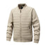 Color-Blocked Cotton-Padded Bomber Jacket for Men