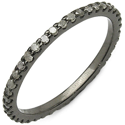 Bague de fiançailles en argent sterling .925 avec diamant TLB véritable de 0,60 carat