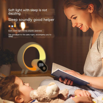 Reloj despertador analógico Creative Q Light con audio Bluetooth