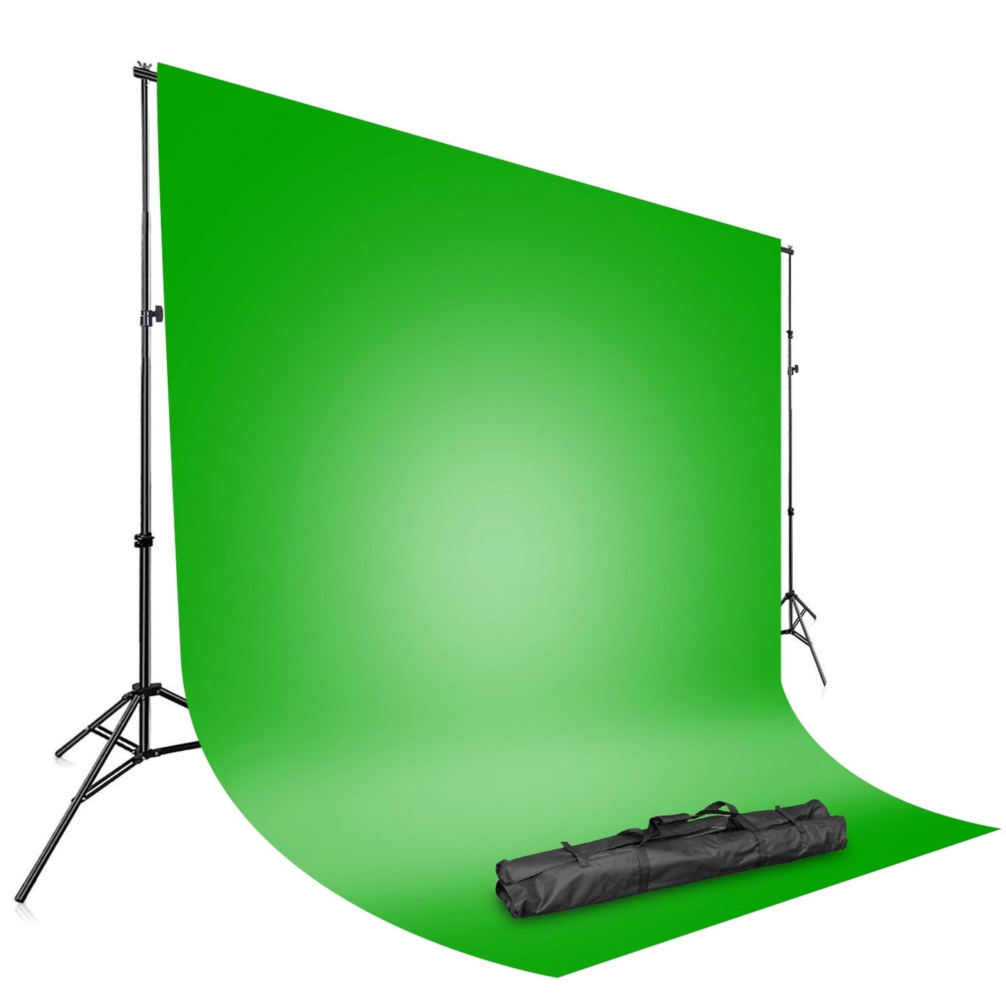 Soporte de fondo de fotografía ajustable de 6.5 x 10 pies con bolsa de transporte
