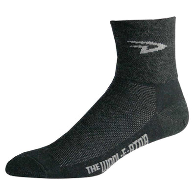 DeFeet Wooleator 3'' Socks - Charcoal S Pair