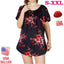 Women’s Floral Printed Short Sleeve Blouse - Casual Summer Top