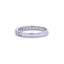 Anillo de boda de diamante natural de .75ct en oro blanco de 14KT