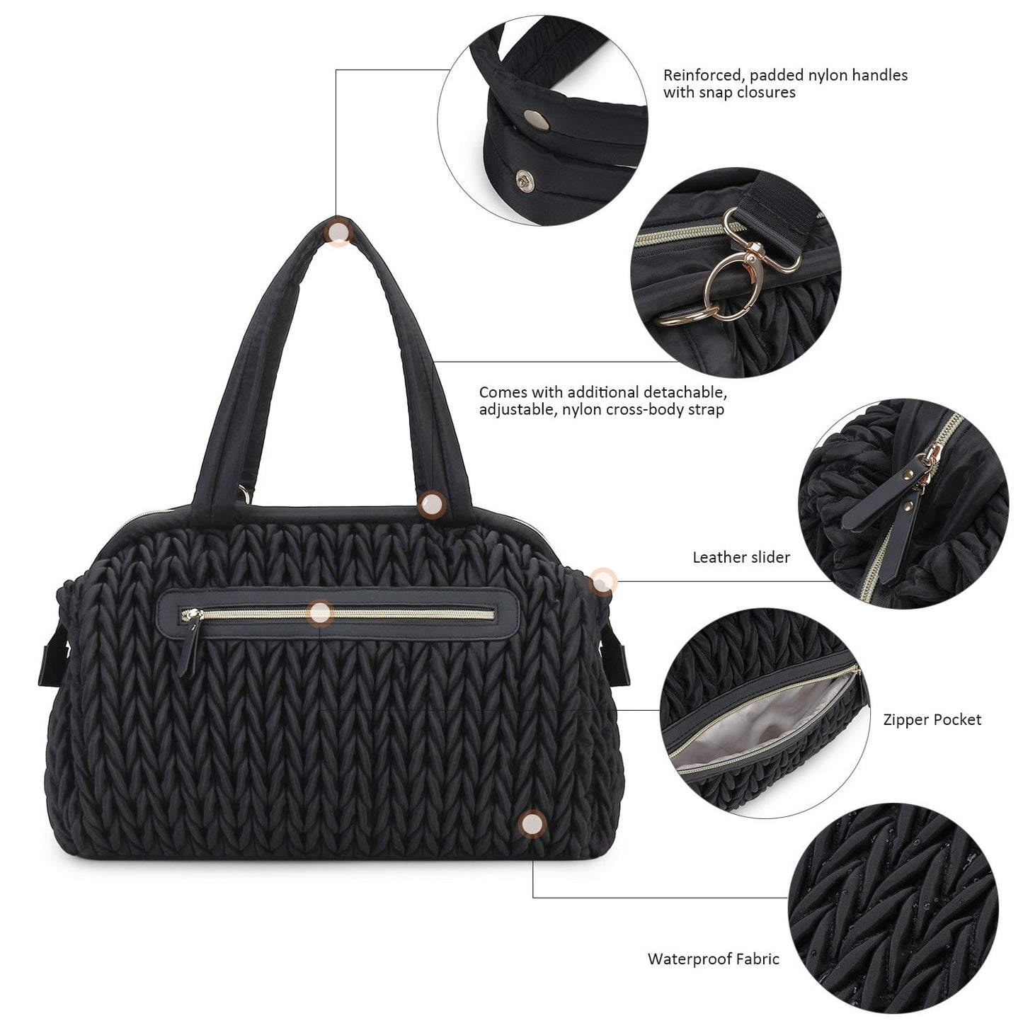Premium Outdoor Portable Crossbody Diaper Bag