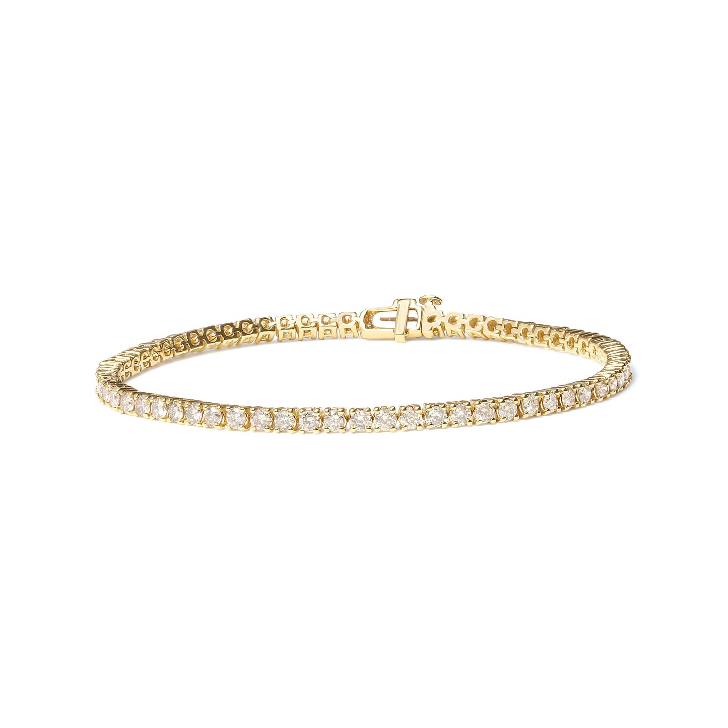 Bracelet de tennis en diamant en or jaune 14K 6,0 Cttw - 7,25"