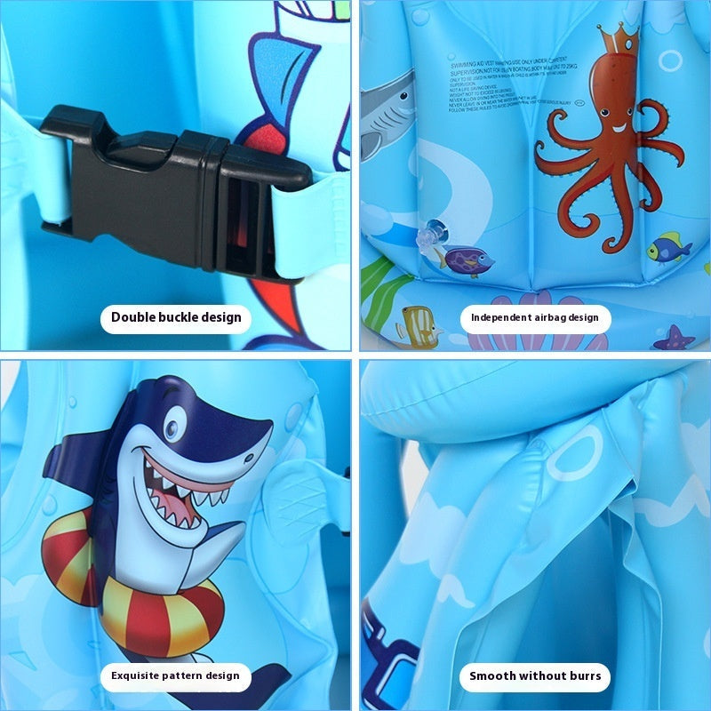 Chaleco Inflable para Niños - Diseño de Tiburón
