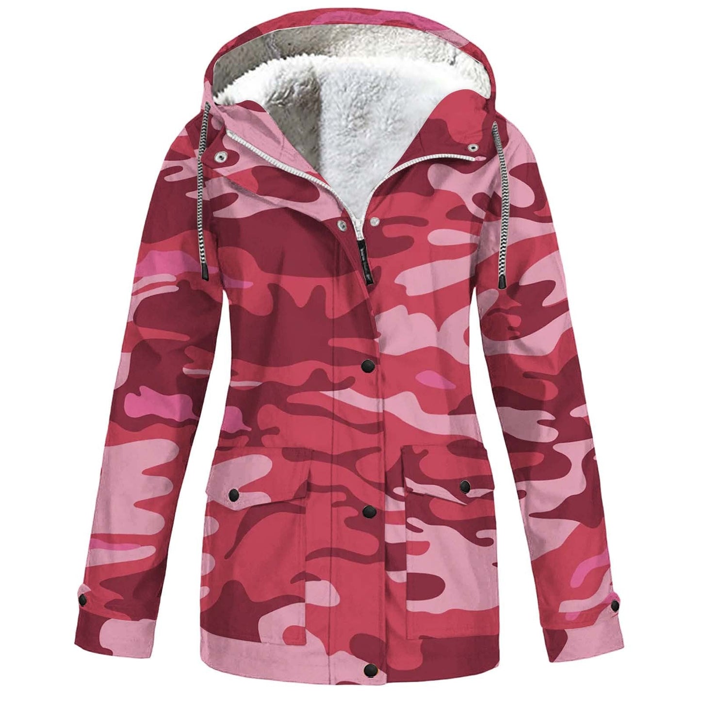 Hooded Camouflage Waterproof Outdoor Shell Jacket
