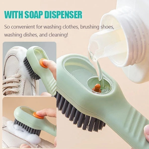 Multifunctional Soft-bristled Shoe Brush with Long Handle