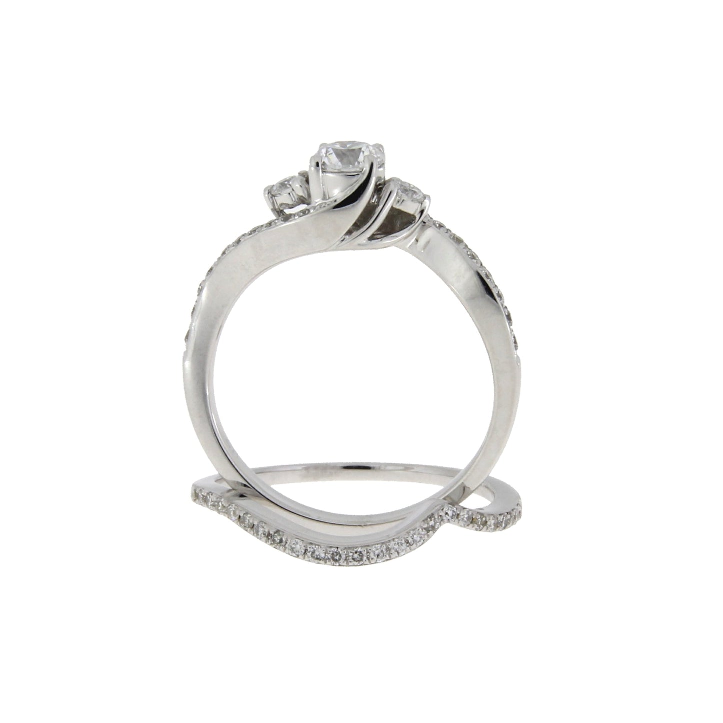 .70ct Diamond Engagement Ring Set in 14KT White Gold
