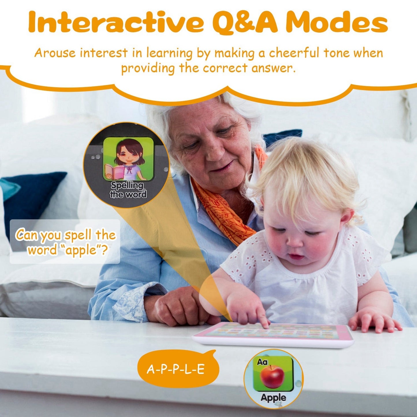 Gbruno Educational Toddler Tablet Toy for Ages 2-7