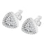 14K White Gold Trillion Shaped Diamond Stud Earrings
