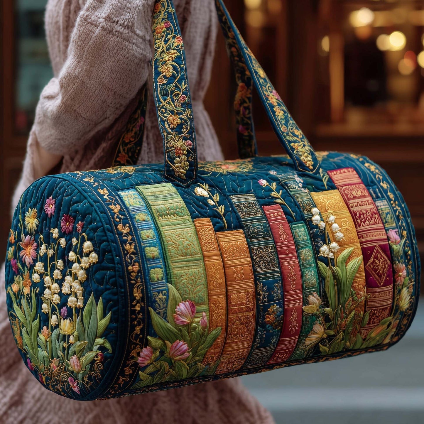 Bookwind Series Handheld Quilted Travel Bag - Multi-Functional