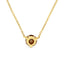 Collar de Pendiente de Diamante Amarillo Creado en Laboratorio de Oro Amarillo de 14K
