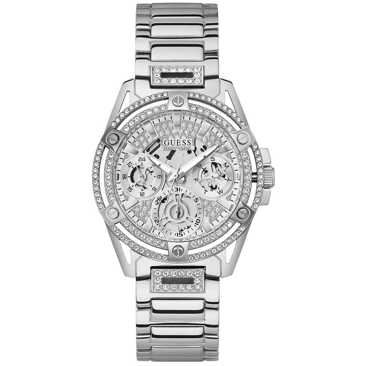Guess Women's Queen Watch - Elegant Silver Design