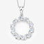 Pendentif en aigue-marine et topaze blanche de 1,10 carat en argent sterling