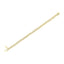 10K Yellow Gold Plated Sterling Silver Diamond S Link Bracelet - 7"