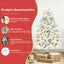 Elegant PVC Snow-Capped Christmas Tree for Holiday Decor
