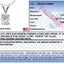 Pendentif ovale en diamant en or blanc 10K certifié IGI - 3/8 cttw