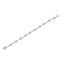 Bracelet en lien en argent sterling 925 en forme de poire avec diamants - 7,5"