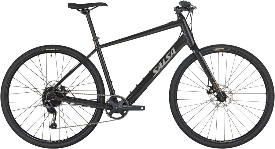 Salsa Confluence Flat Bar Altus 1x9 Ebike - 700c Aluminum Negro X-Large