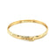 10k Yellow Gold Children's Diamond Cut Florentine Bangle