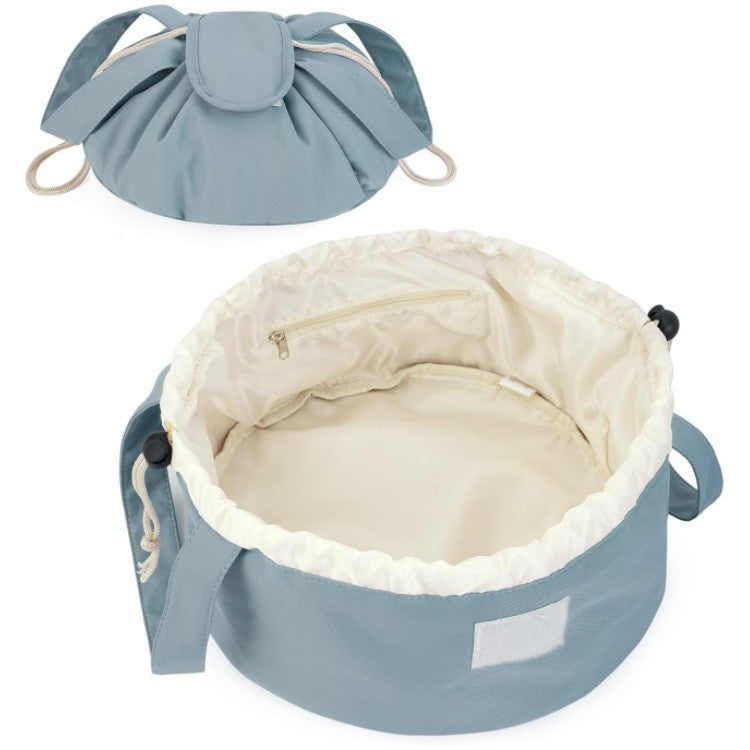 Large Capacity Barrel Drawstring Makeup Bag for Women