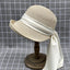 Chapeau seau en satin avec ruban de style japonais pour l'été