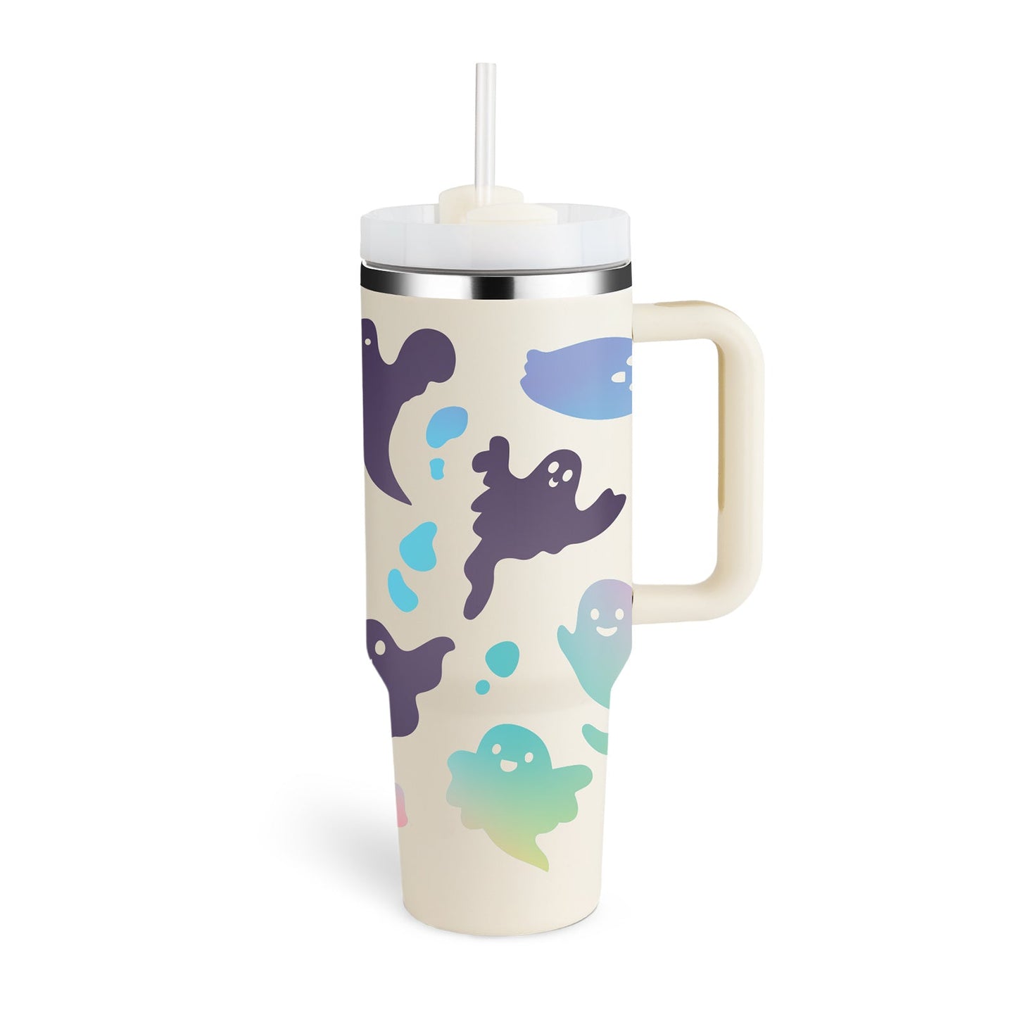 Gobelet Isotherme de 40 Oz avec Poignée et Paille