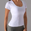 Square Neck Active T-Shirt with Detachable Chest Pads