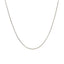 14k White Gold Round Cable Link Chain - 1.1mm
