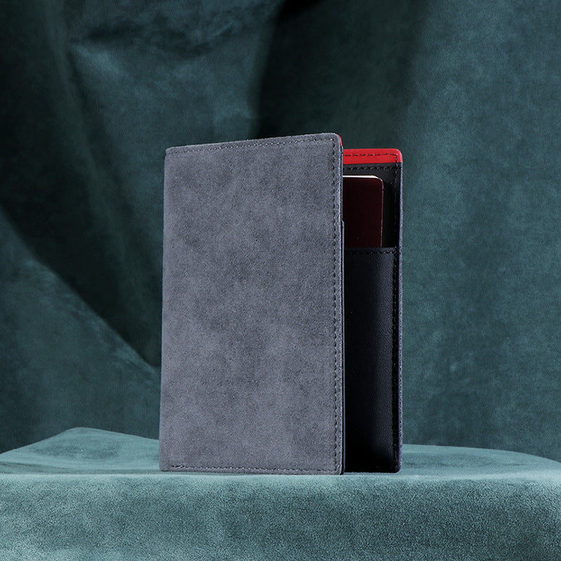 Alcantara Genuine Leather Travel Wallet