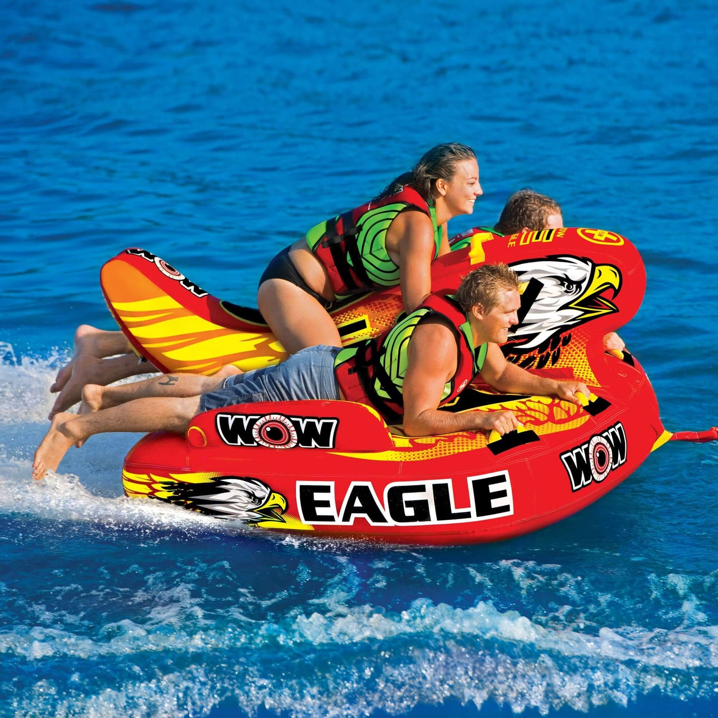 WOW Sports Eagle Tubo de Agua Remolcable Híbrido para 1-3 Personas