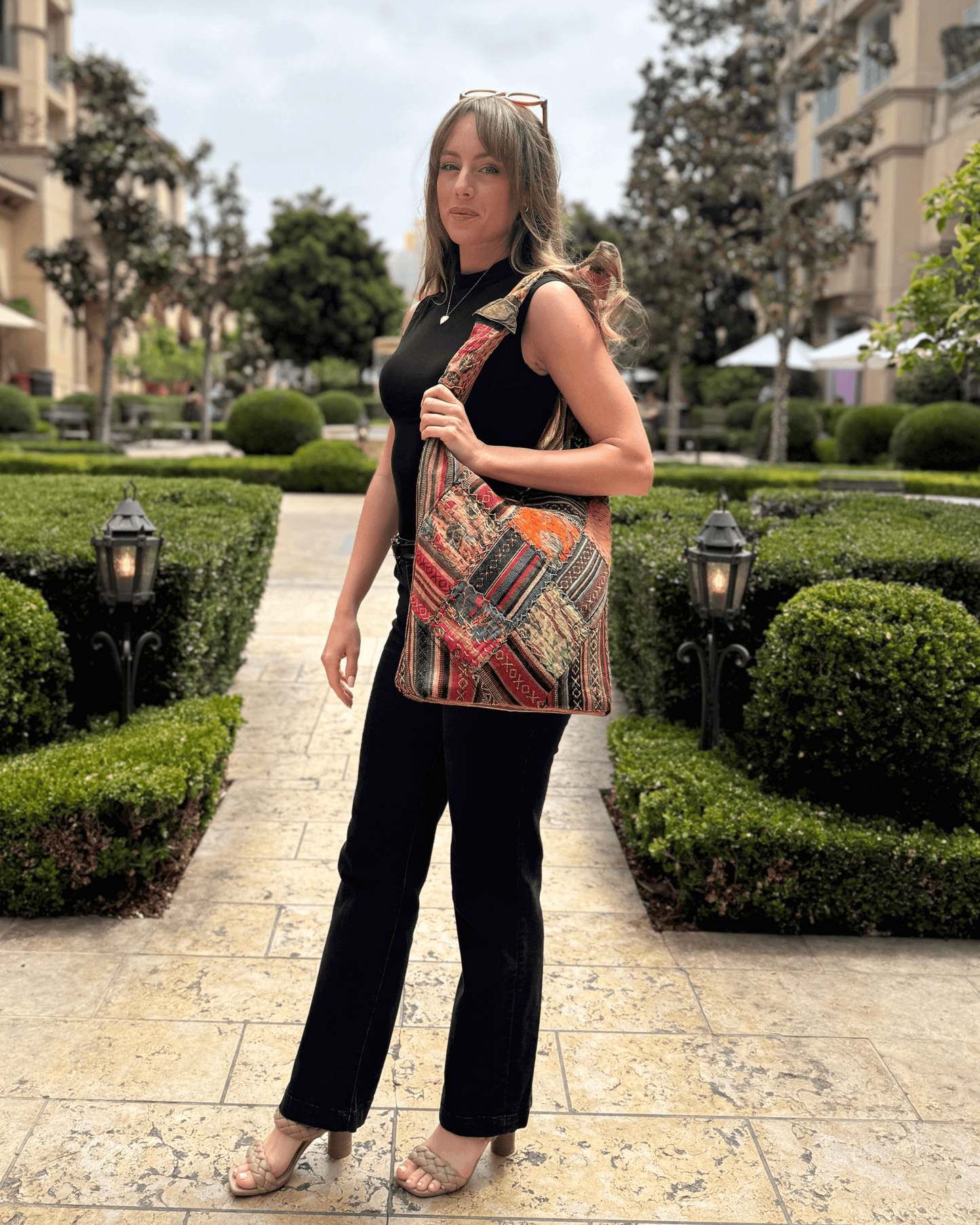 Bolso Hobo de Parchwork Acolchado de la Colección Kathmandu