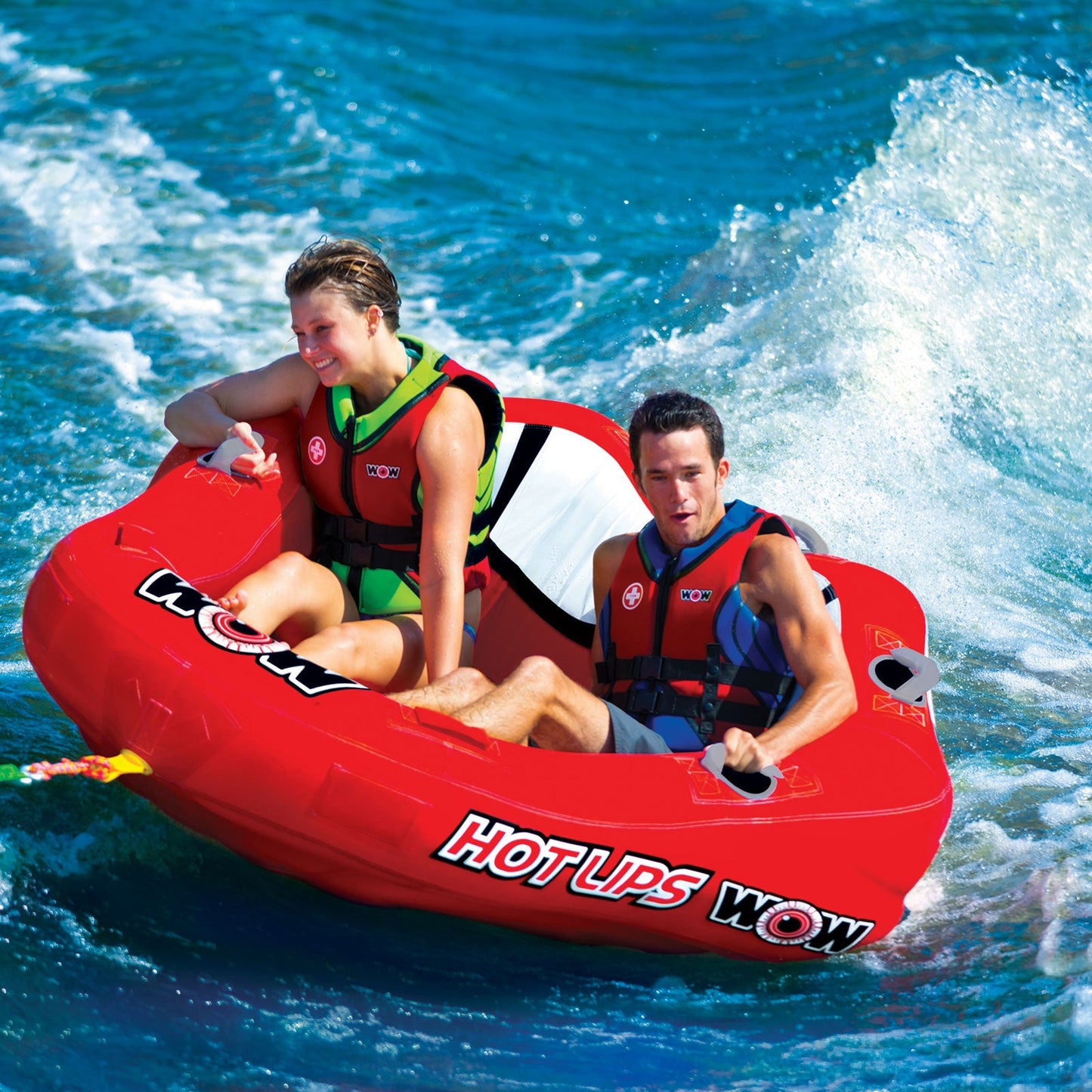 WOW Sports Hot Lips Tubo de Agua Remolcable para 2 Personas