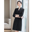 Robe de costume élégante à manches longues et longueur midi extensible