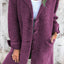 Lapel Single Breasted Cardigan with Pockets