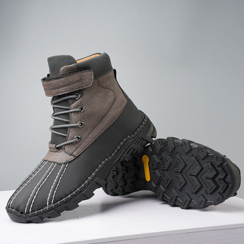 Botas de Nieve Impermeables con Cordones para Hombres y Mujeres