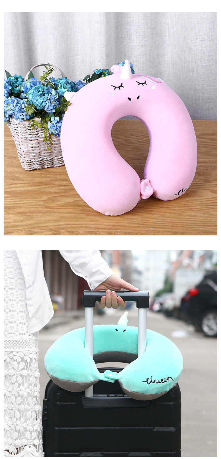 Coussin de voyage en mousse à mémoire de forme en forme de U