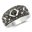 Bague en Argent Sterling avec Diamant Vert Naturel de 0,27 Carat