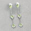 Pendientes de Peridoto Genuino de 2.10 Quilates en Plata Esterlina .925