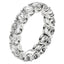 Round Cut Lab Grown Diamond Eternity Ring in 14k White Gold