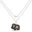 0.89 Carat Genuine Black Diamond & Yellow Diamond Pendant